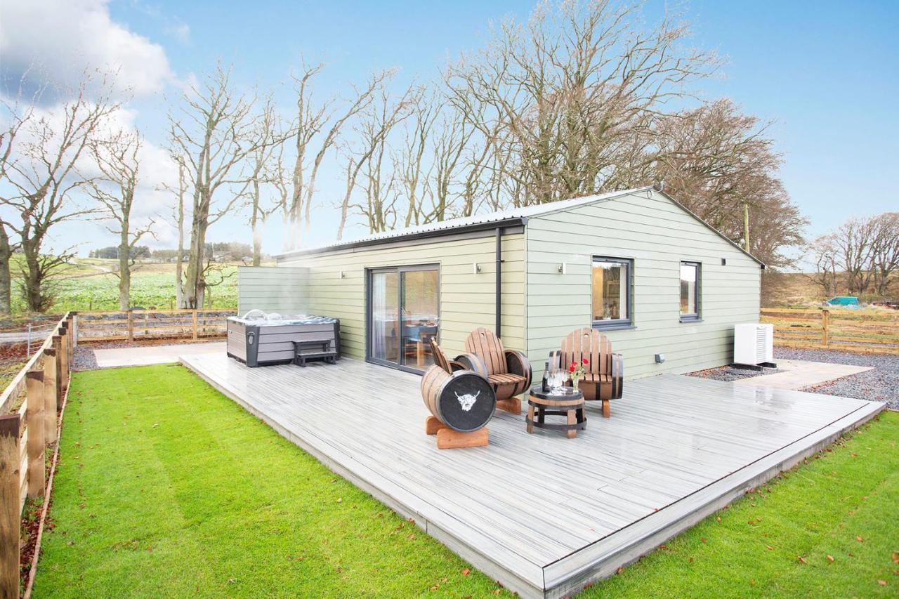 Shiphorns Luxury Cabin With A Hot Tub Eddleston Eksteriør bilde